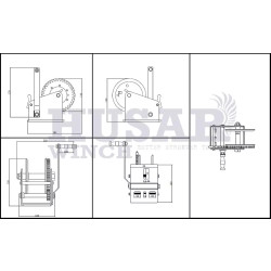 Купить Лебедка ручная Husar BST R 1200 с защитным пластиковым кожухом